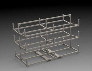 RHS steel weldment scaffolding rack